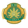 Stoner 4:20 Championship Belt Plate – Green & Gold Cannabis Edition - Championship BeltschampionbeltsshopChampionship BeltsstandardStoner 4:20 Championship Belt Plate – Green & Gold Cannabis Edition